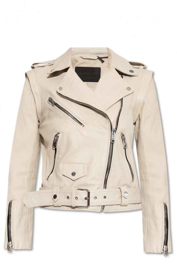 IetpShops WF - Cream 'Morgan' biker jacket AllSaints - Kiki de ...